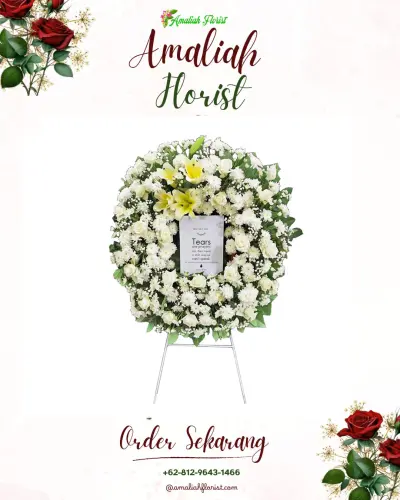 Krans Bunga Duka Cita di Jatiuwung